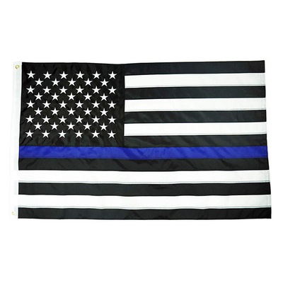 da bandeira feita sob encomenda do poliéster de 90x150cm bandeiras nacionais de América Blue Line