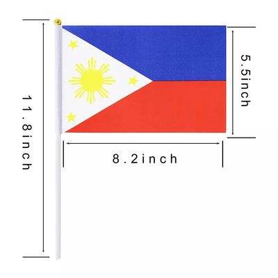 Bandeiras à mão filipinas nacionais filipinos portáteis da bandeira 14x21cm